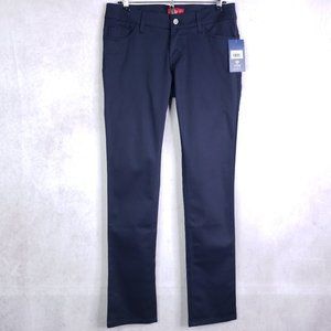 Dickies Girl Junior Navy Blue 5 Pocket Classic Skinny Low Rise Pants HH164 0-9